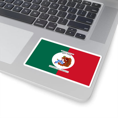 Flag of Ozumba Mexico (Mexico) STICKER Vinyl Kiss-Cut Decal - The Sticker Space