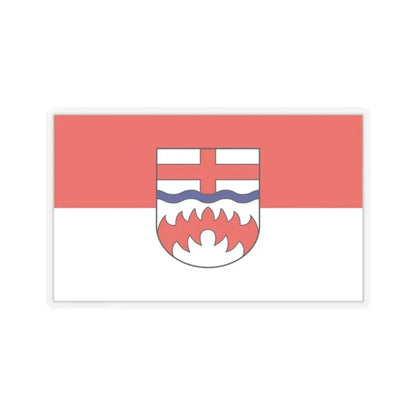 Flag of Paderborn Germany - STICKER Vinyl Kiss-Cut Decal 3 Inch Transparent - The Sticker Space