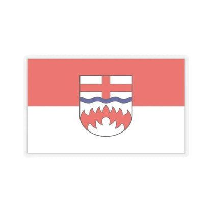 Flag of Paderborn Germany - STICKER Vinyl Kiss-Cut Decal 4 Inch Transparent - The Sticker Space
