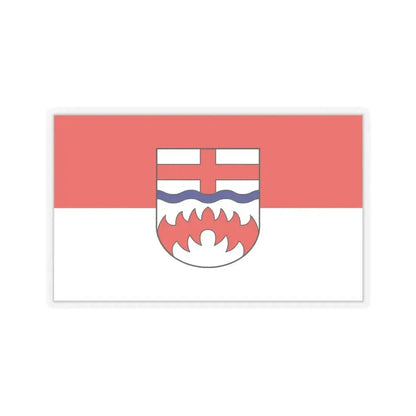 Flag of Paderborn Germany - STICKER Vinyl Kiss-Cut Decal 6 Inch Transparent - The Sticker Space