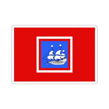 Flag of Paimpol (Belgium) STICKER Vinyl Kiss-Cut Decal 4 Inch White - The Sticker Space