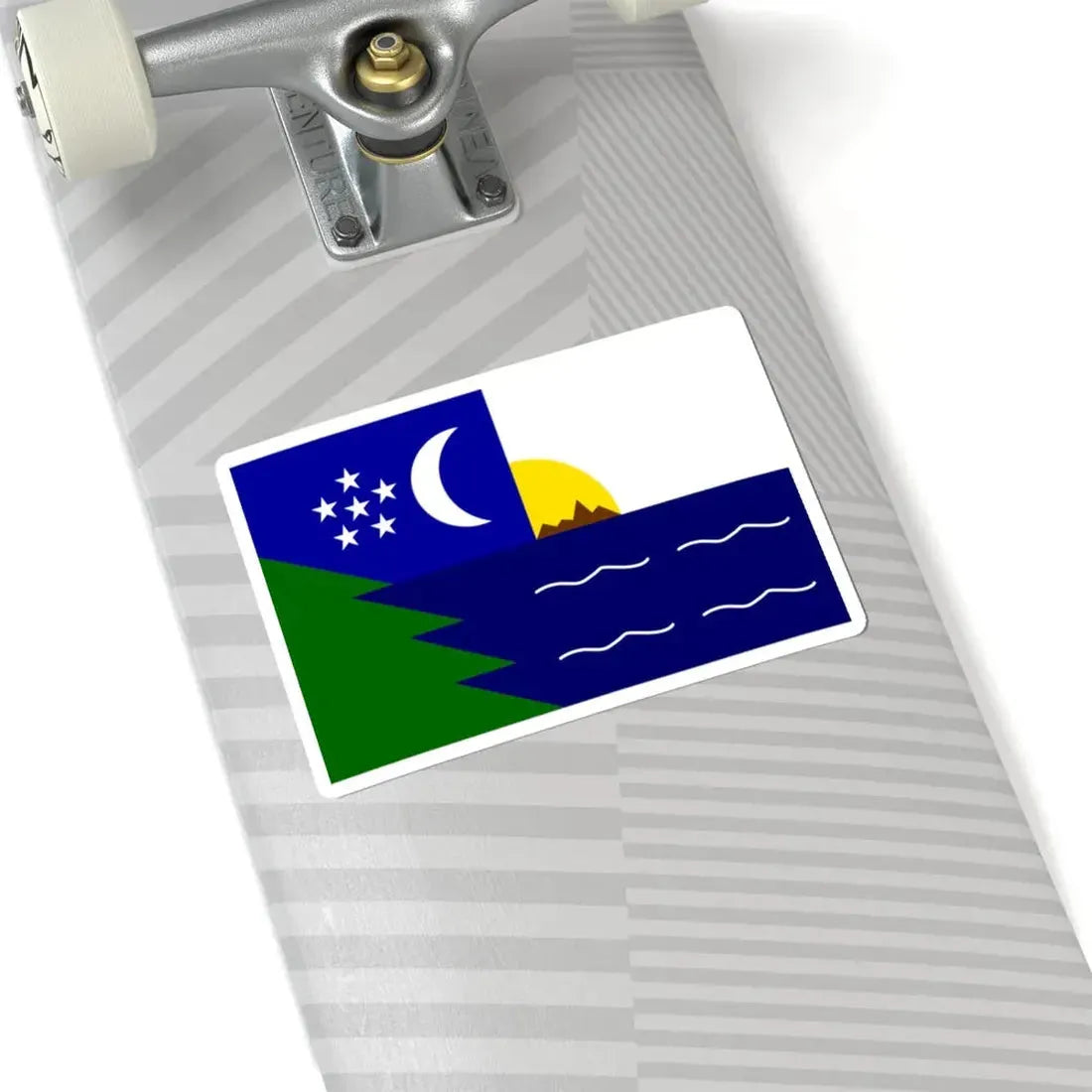 Flag of Paita (Peru) STICKER Vinyl Kiss-Cut Decal - The Sticker Space