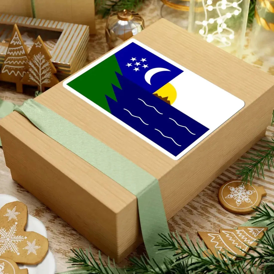 Flag of Paita (Peru) STICKER Vinyl Kiss-Cut Decal - The Sticker Space