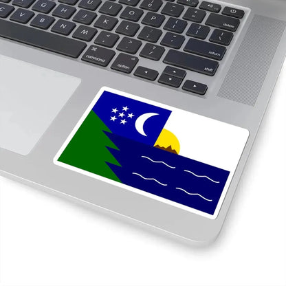 Flag of Paita (Peru) STICKER Vinyl Kiss-Cut Decal - The Sticker Space