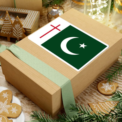 Flag of Pakistan with cross (Pakistan) STICKER Vinyl Kiss-Cut Decal - The Sticker Space
