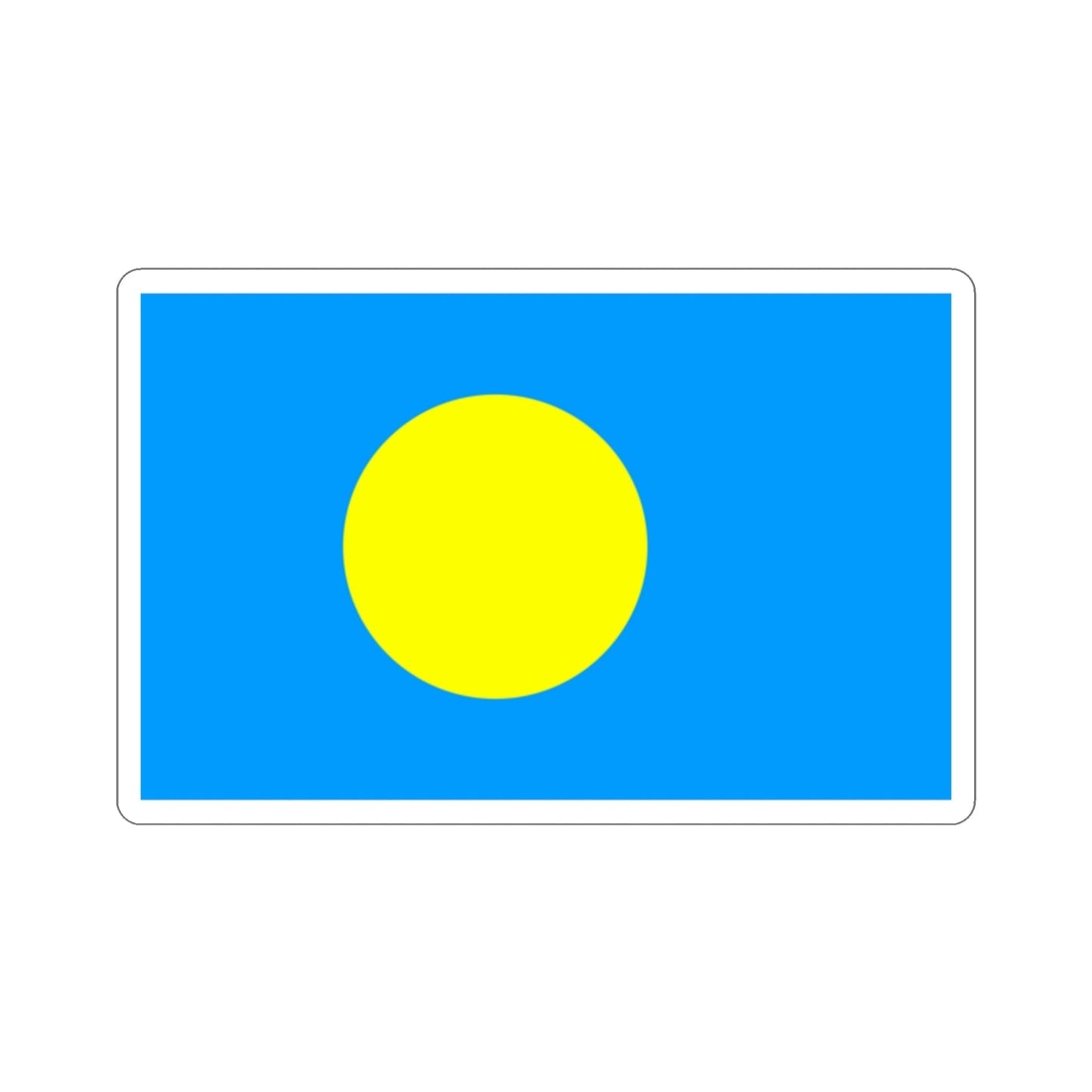 Flag of Palau Palau STICKER Vinyl Die-Cut Decal-2 Inch-The Sticker Space