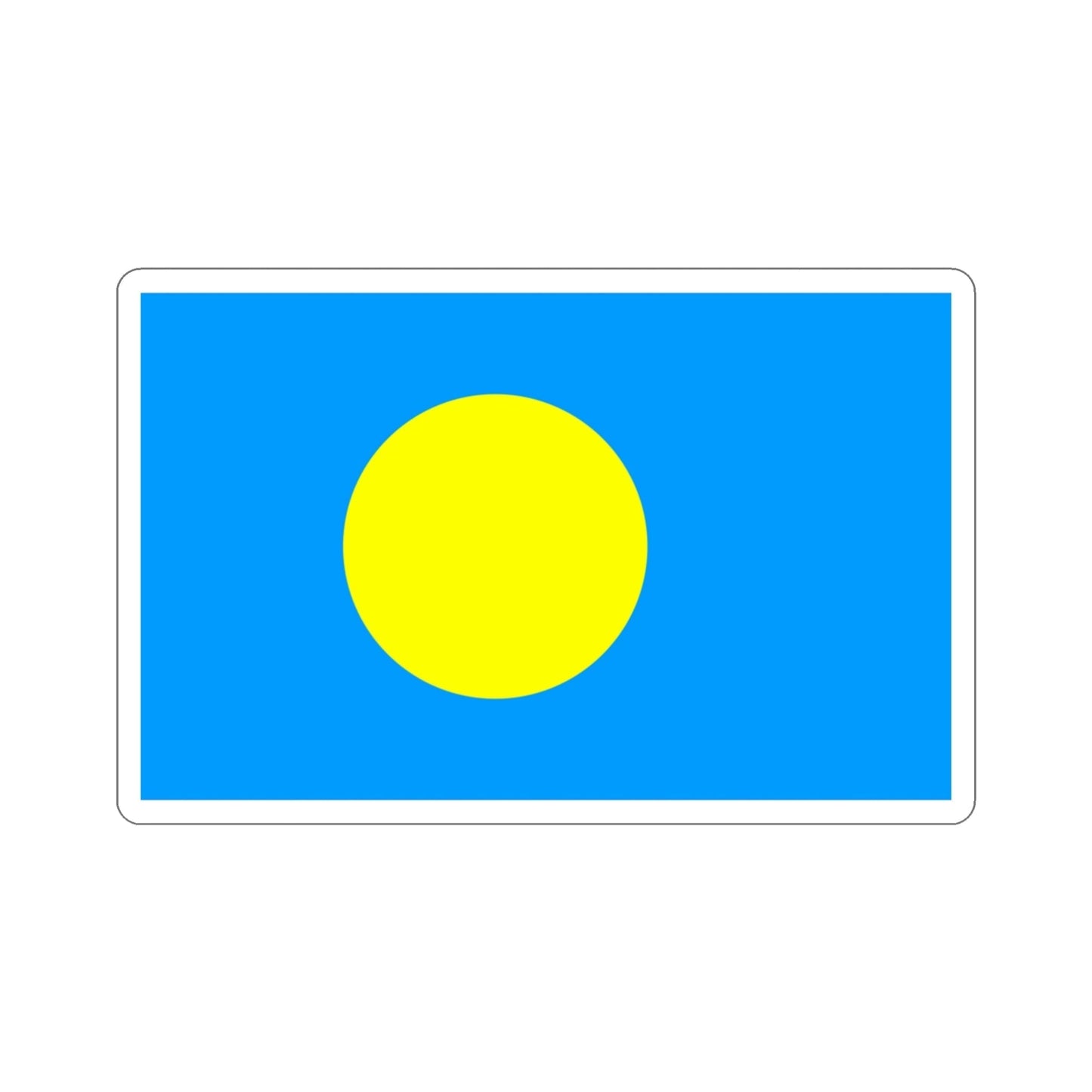 Flag of Palau Palau STICKER Vinyl Die-Cut Decal-3 Inch-The Sticker Space