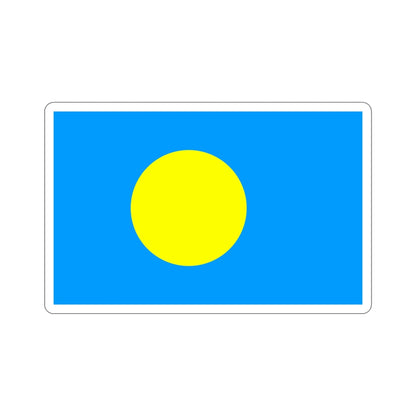 Flag of Palau Palau STICKER Vinyl Die-Cut Decal-4 Inch-The Sticker Space