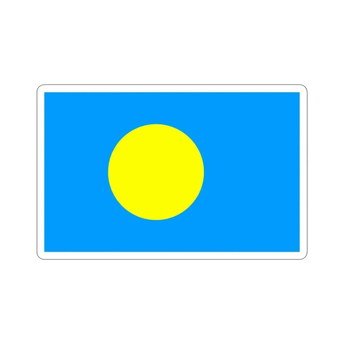 Flag of Palau Palau STICKER Vinyl Die-Cut Decal - The Sticker Space