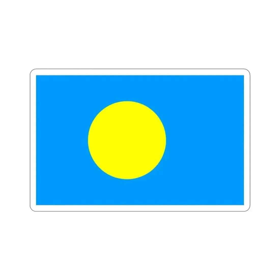 Flag of Palau Palau STICKER Vinyl Die-Cut Decal - The Sticker Space