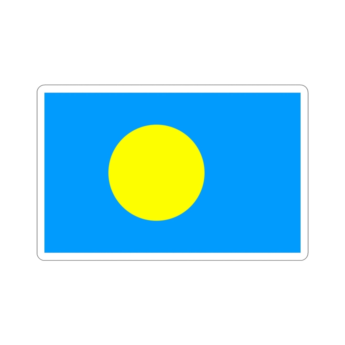 Flag of Palau STICKER Vinyl Die-Cut Decal-2 Inch-The Sticker Space