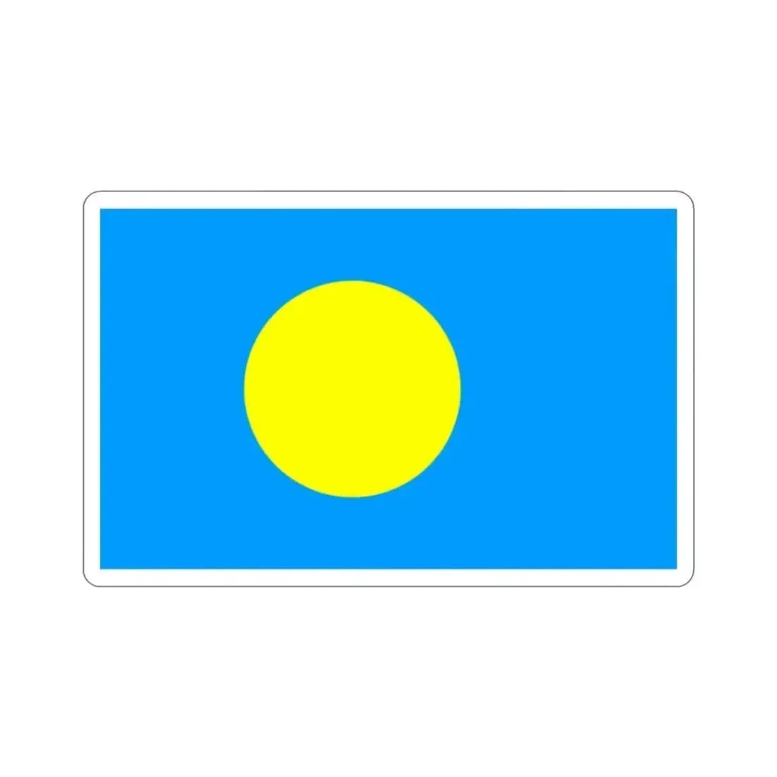 Flag of Palau STICKER Vinyl Die-Cut Decal 2 Inch - The Sticker Space