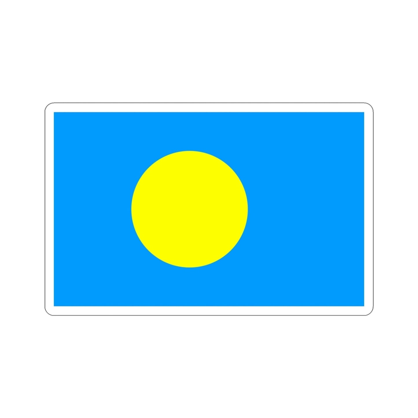 Flag of Palau STICKER Vinyl Die-Cut Decal-3 Inch-The Sticker Space