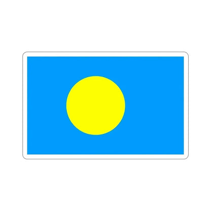 Flag of Palau STICKER Vinyl Die-Cut Decal 4 Inch - The Sticker Space