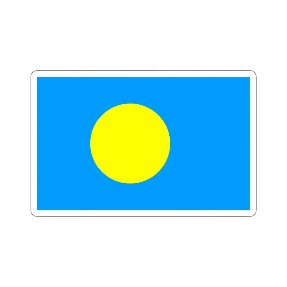 Flag of Palau STICKER Vinyl Die-Cut Decal 5 Inch - The Sticker Space