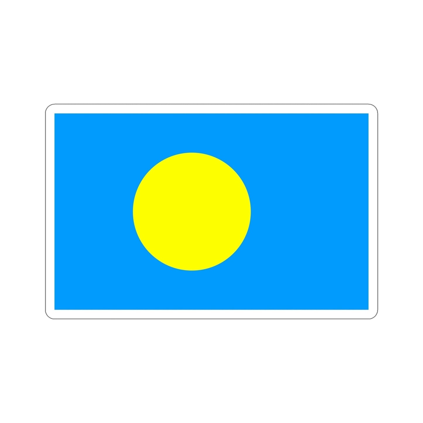 Flag of Palau STICKER Vinyl Die-Cut Decal-6 Inch-The Sticker Space