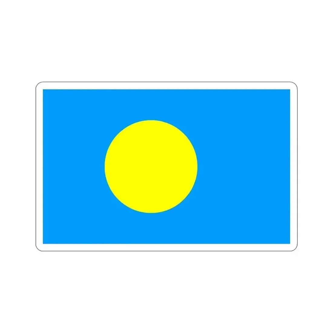Flag of Palau STICKER Vinyl Die-Cut Decal 6 Inch - The Sticker Space