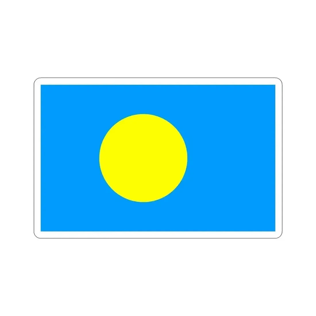 Flag of Palau STICKER Vinyl Die-Cut Decal - The Sticker Space
