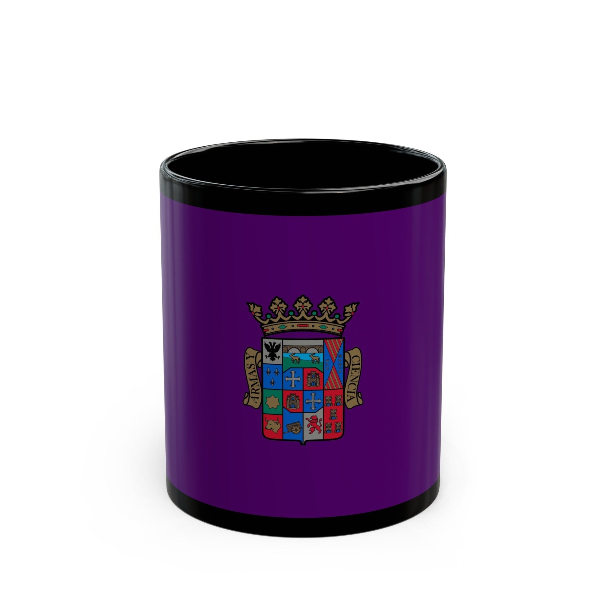 Flag of Palencia Spain - Black Coffee Mug-11oz-The Sticker Space