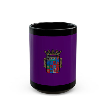 Flag of Palencia Spain - Black Coffee Mug-15oz-The Sticker Space