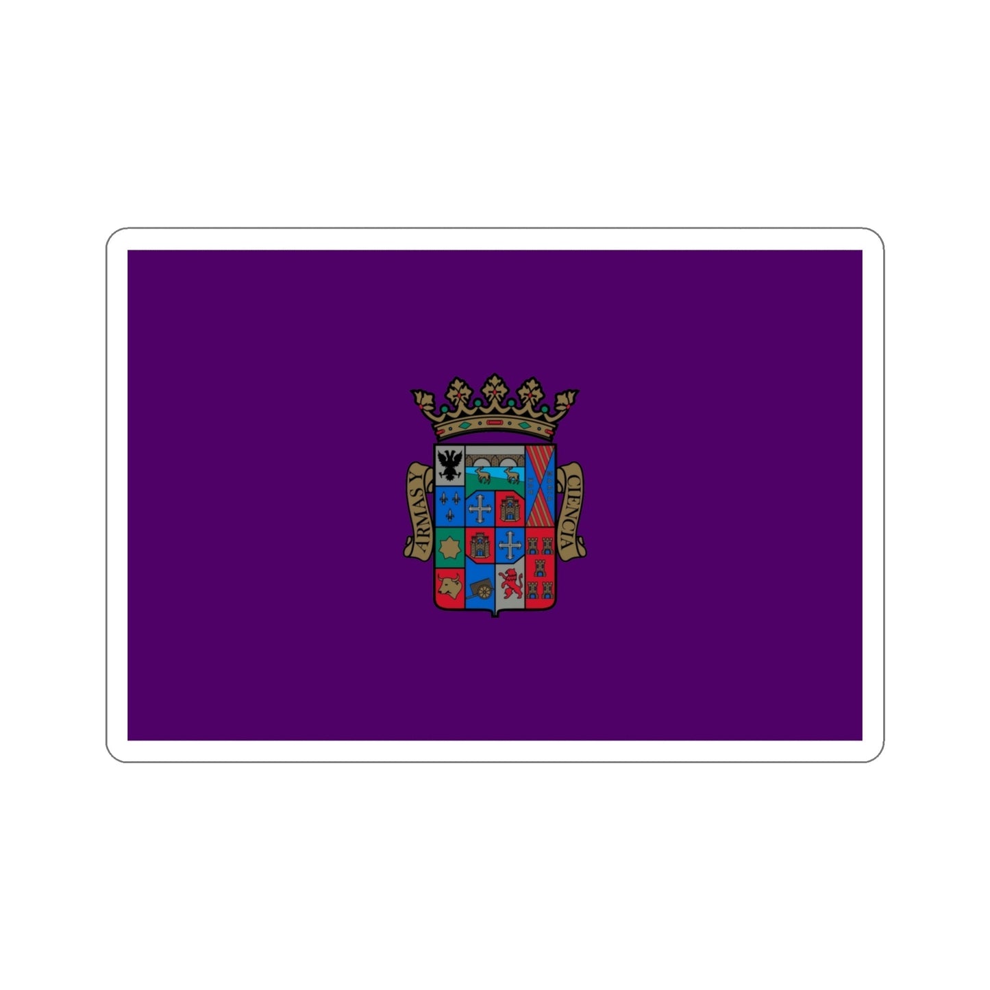 Flag of Palencia Spain STICKER Vinyl Die-Cut Decal-4 Inch-The Sticker Space