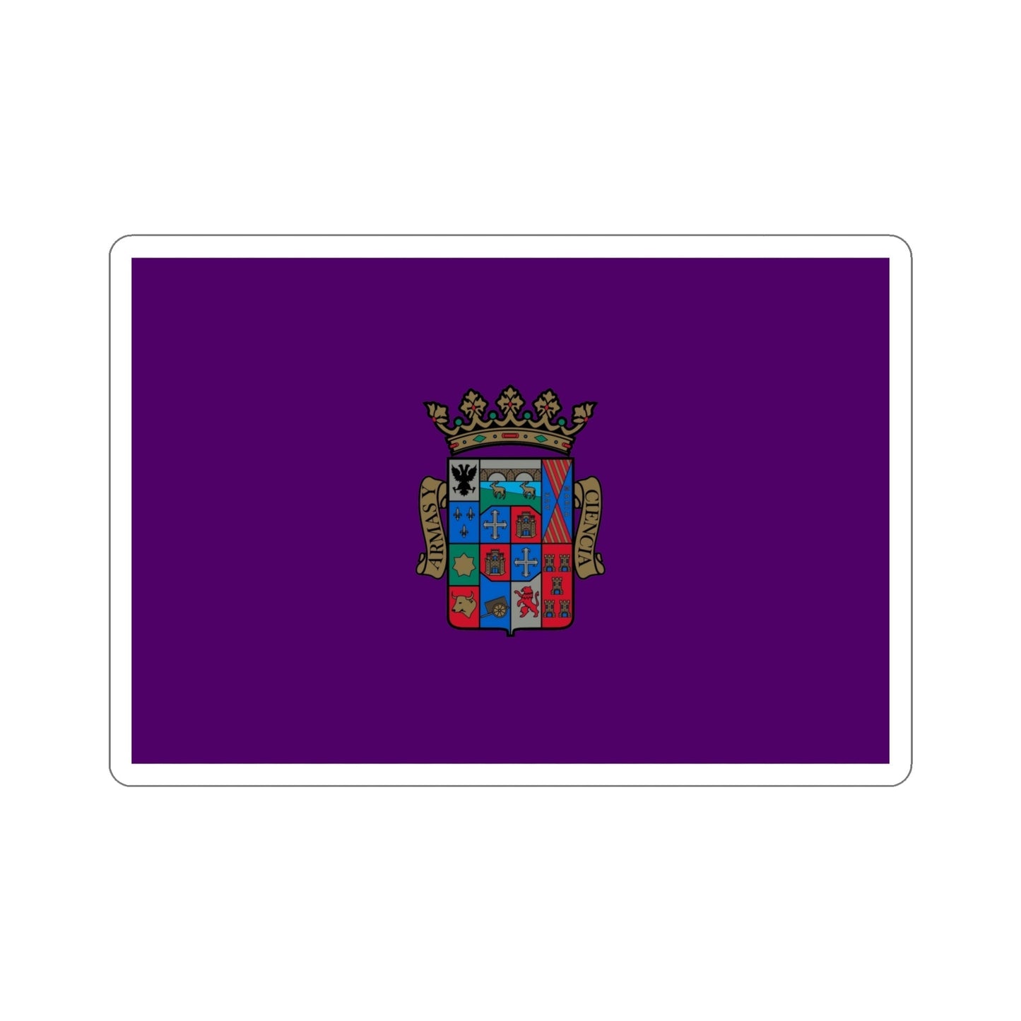 Flag of Palencia Spain STICKER Vinyl Die-Cut Decal-5 Inch-The Sticker Space