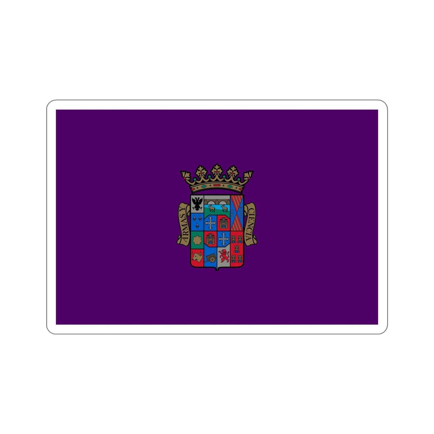 Flag of Palencia Spain STICKER Vinyl Die-Cut Decal-6 Inch-The Sticker Space