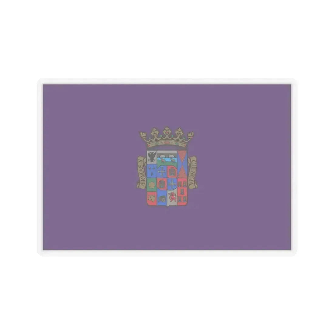 Flag of Palencia Spain - STICKER Vinyl Kiss-Cut Decal 4 Inch Transparent - The Sticker Space