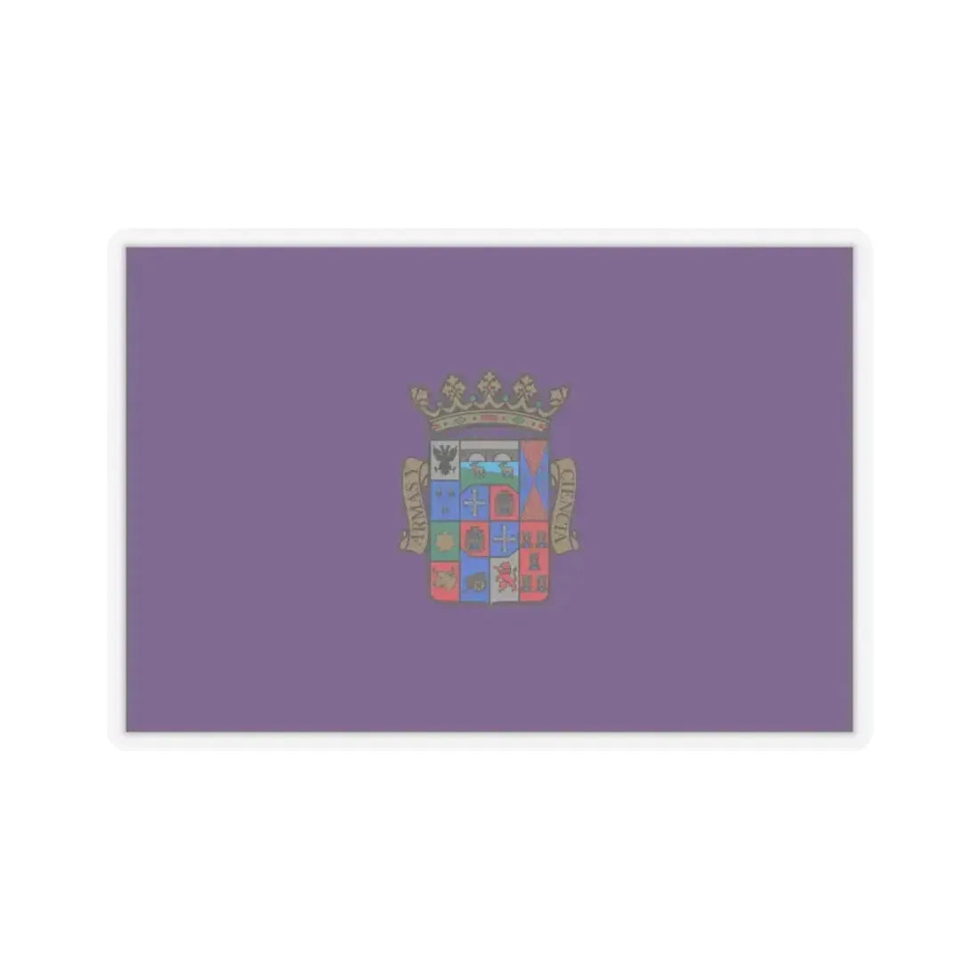 Flag of Palencia Spain - STICKER Vinyl Kiss-Cut Decal 6 Inch Transparent - The Sticker Space