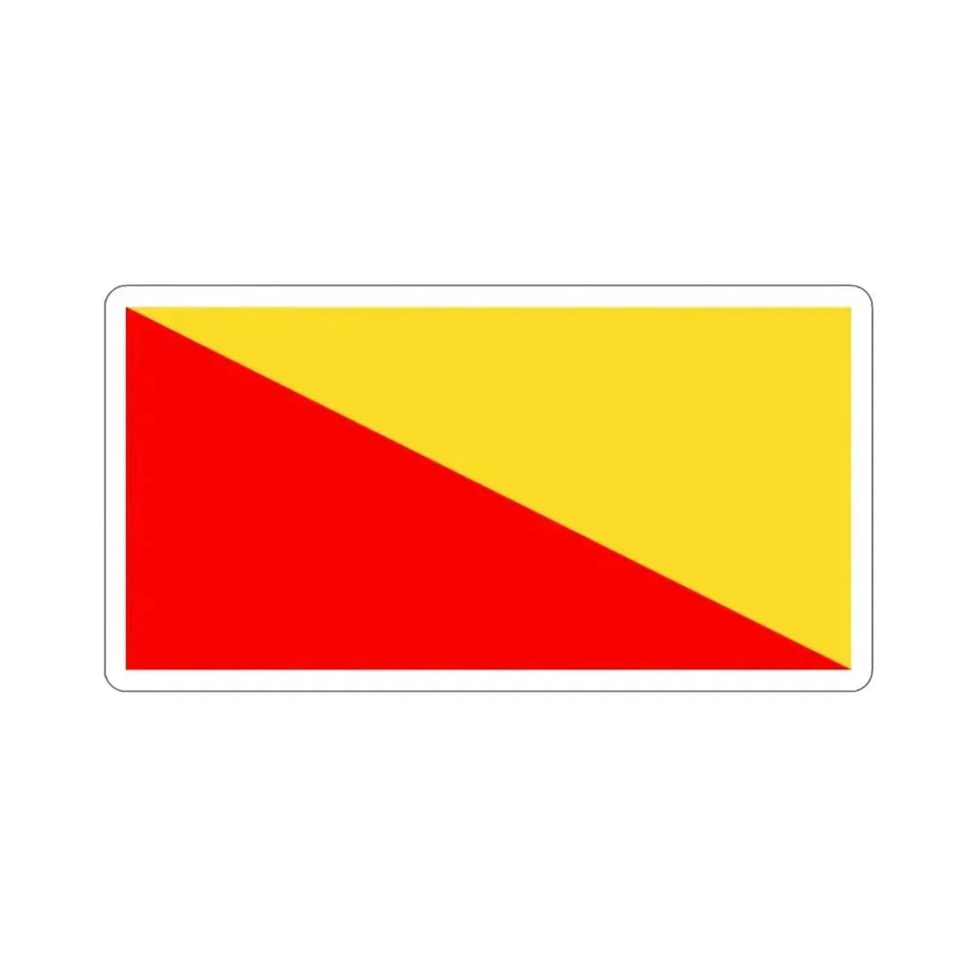 Flag of Palermo Italy STICKER Vinyl Die-Cut Decal 3 Inch - The Sticker Space