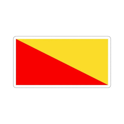 Flag of Palermo Italy STICKER Vinyl Die-Cut Decal 3 Inch - The Sticker Space