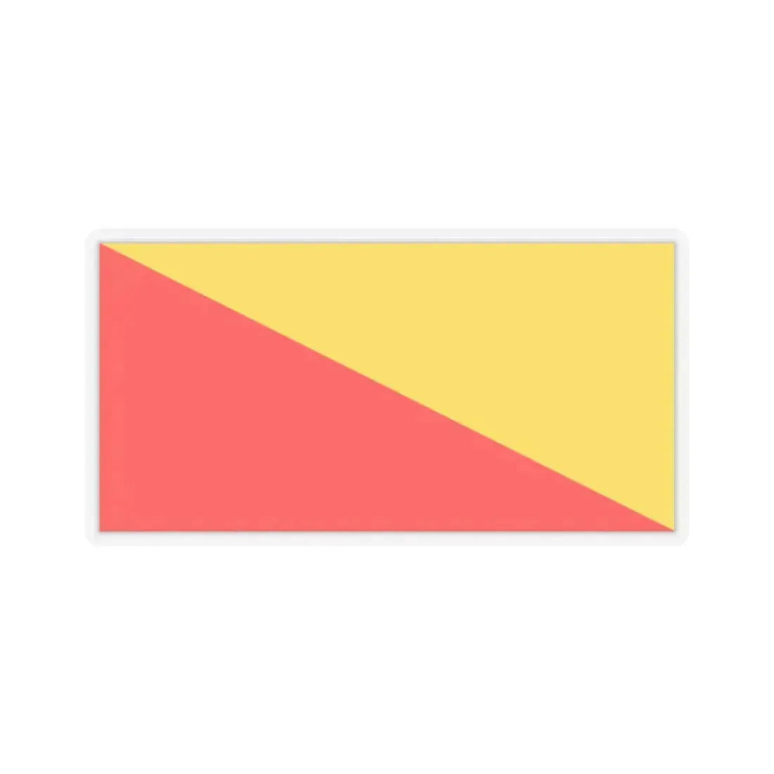 Flag of Palermo Italy - STICKER Vinyl Kiss-Cut Decal 2 Inch Transparent - The Sticker Space