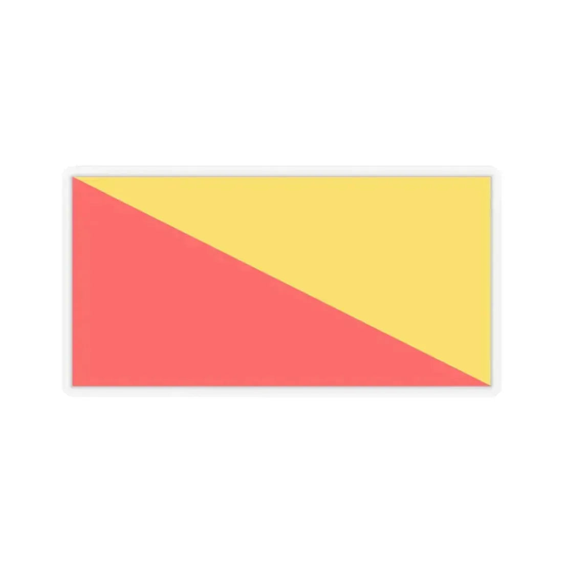 Flag of Palermo Italy - STICKER Vinyl Kiss-Cut Decal 3 Inch Transparent - The Sticker Space