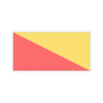 Flag of Palermo Italy - STICKER Vinyl Kiss-Cut Decal 3 Inch Transparent - The Sticker Space