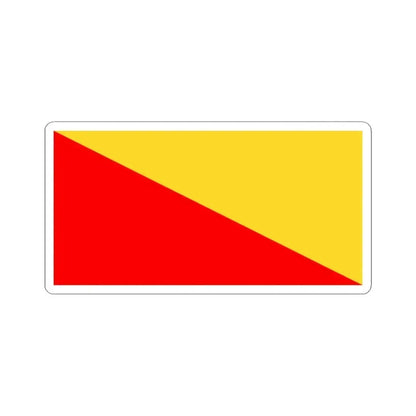 Flag of Palermo Italy - STICKER Vinyl Kiss-Cut Decal 3 Inch White - The Sticker Space