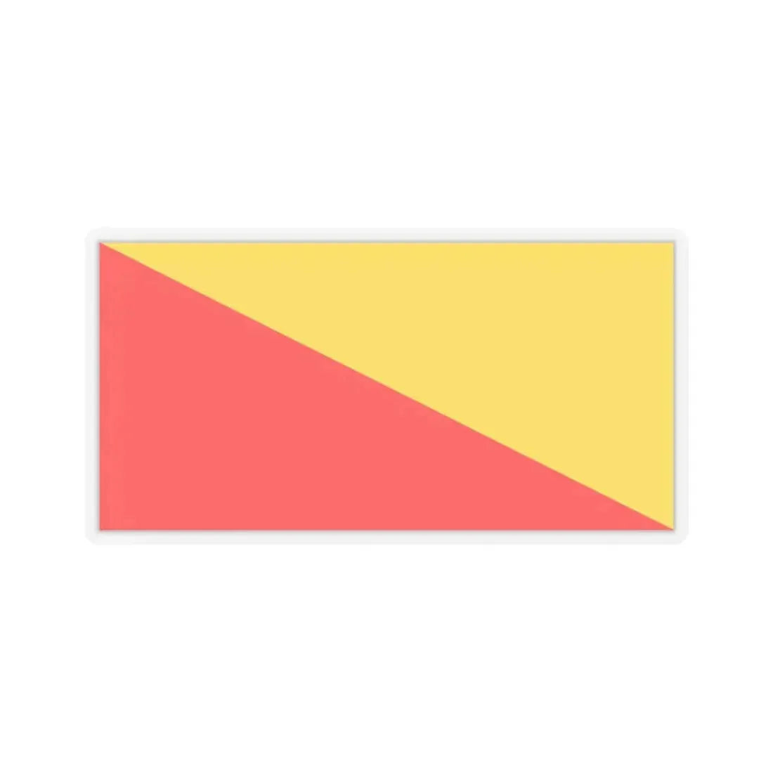 Flag of Palermo Italy - STICKER Vinyl Kiss-Cut Decal 4 Inch Transparent - The Sticker Space