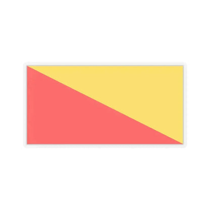 Flag of Palermo Italy - STICKER Vinyl Kiss-Cut Decal 4 Inch Transparent - The Sticker Space