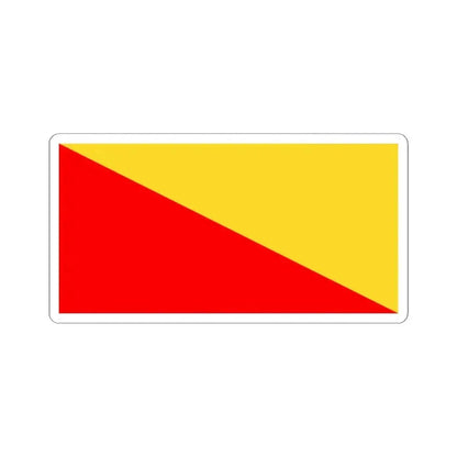 Flag of Palermo Italy - STICKER Vinyl Kiss-Cut Decal 4 Inch White - The Sticker Space