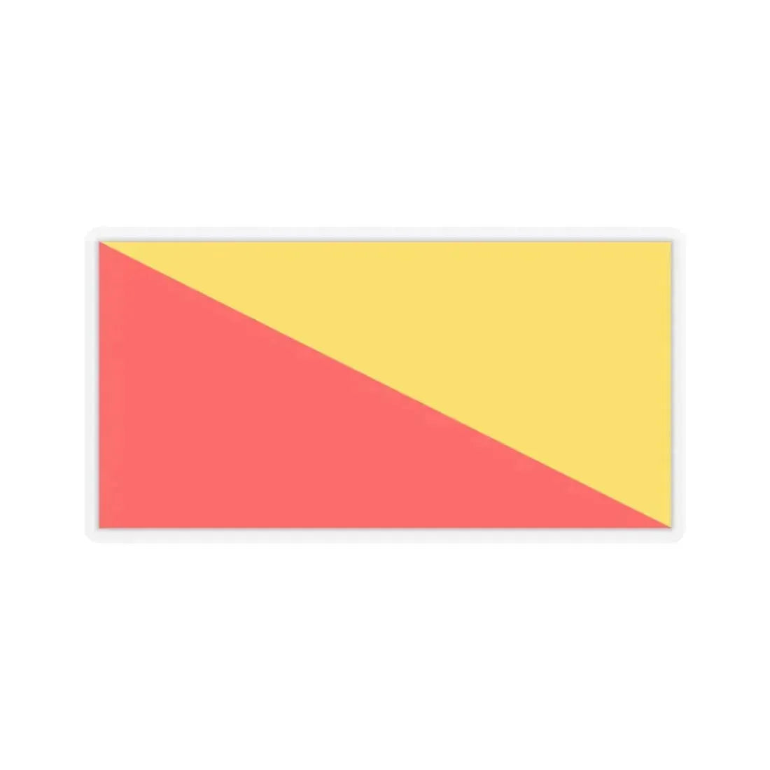 Flag of Palermo Italy - STICKER Vinyl Kiss-Cut Decal 6 Inch Transparent - The Sticker Space