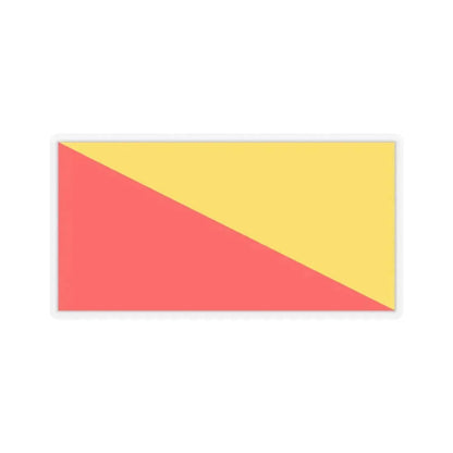 Flag of Palermo Italy - STICKER Vinyl Kiss-Cut Decal 6 Inch Transparent - The Sticker Space