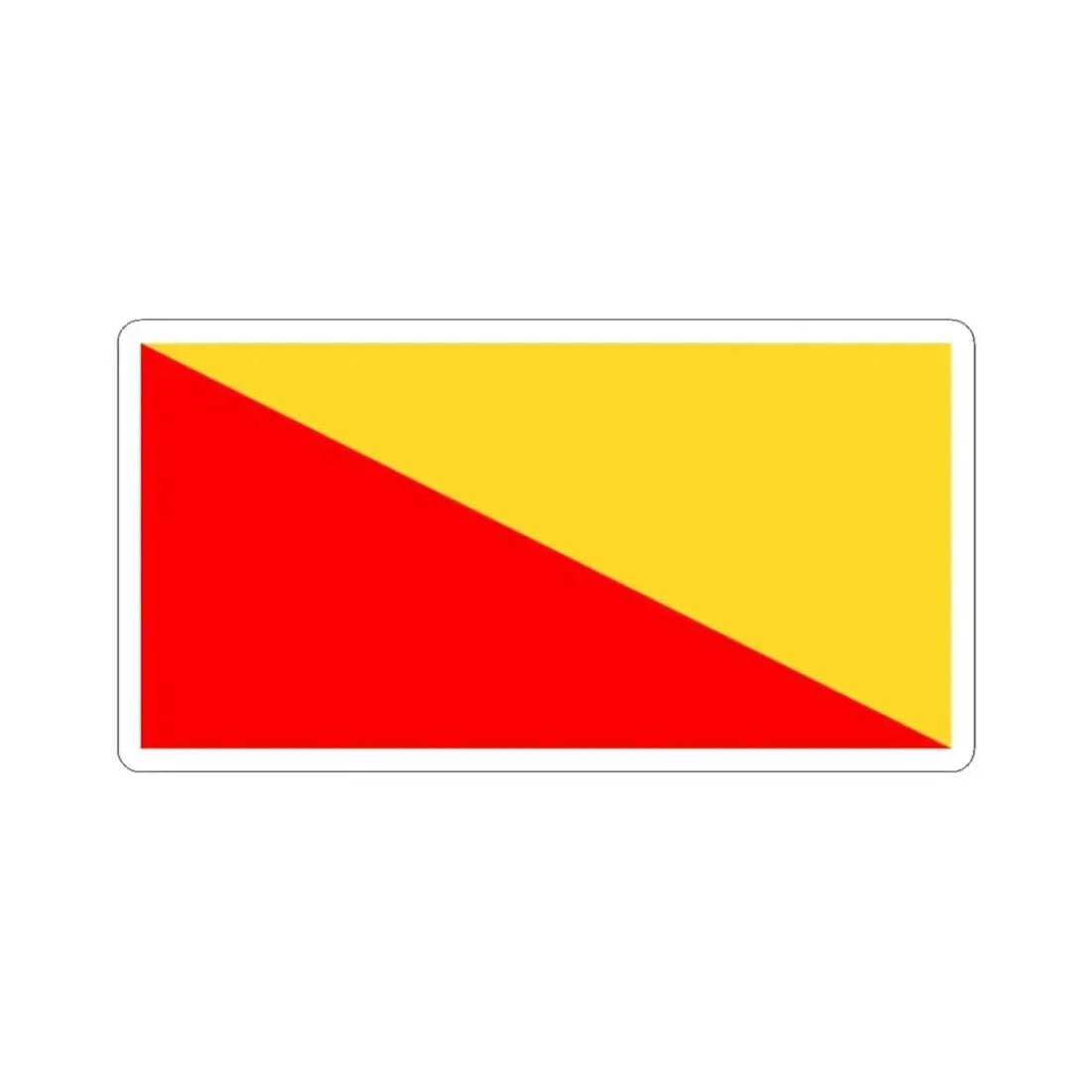 Flag of Palermo Italy - STICKER Vinyl Kiss-Cut Decal 6 Inch White - The Sticker Space