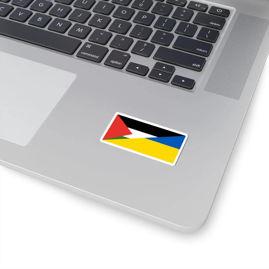 Flag of Palestine and Ukraine (Palestine) STICKER Vinyl Kiss-Cut Decal - The Sticker Space