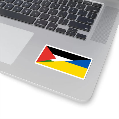 Flag of Palestine and Ukraine (Palestine) STICKER Vinyl Kiss-Cut Decal - The Sticker Space