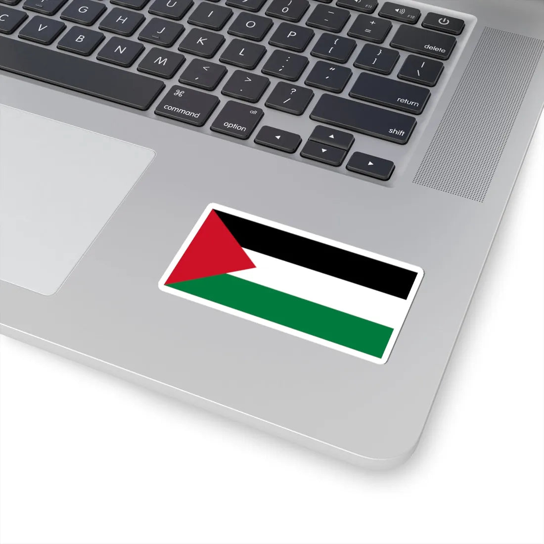 Flag of Palestine darker colours (Palestine) STICKER Vinyl Kiss-Cut Decal - The Sticker Space