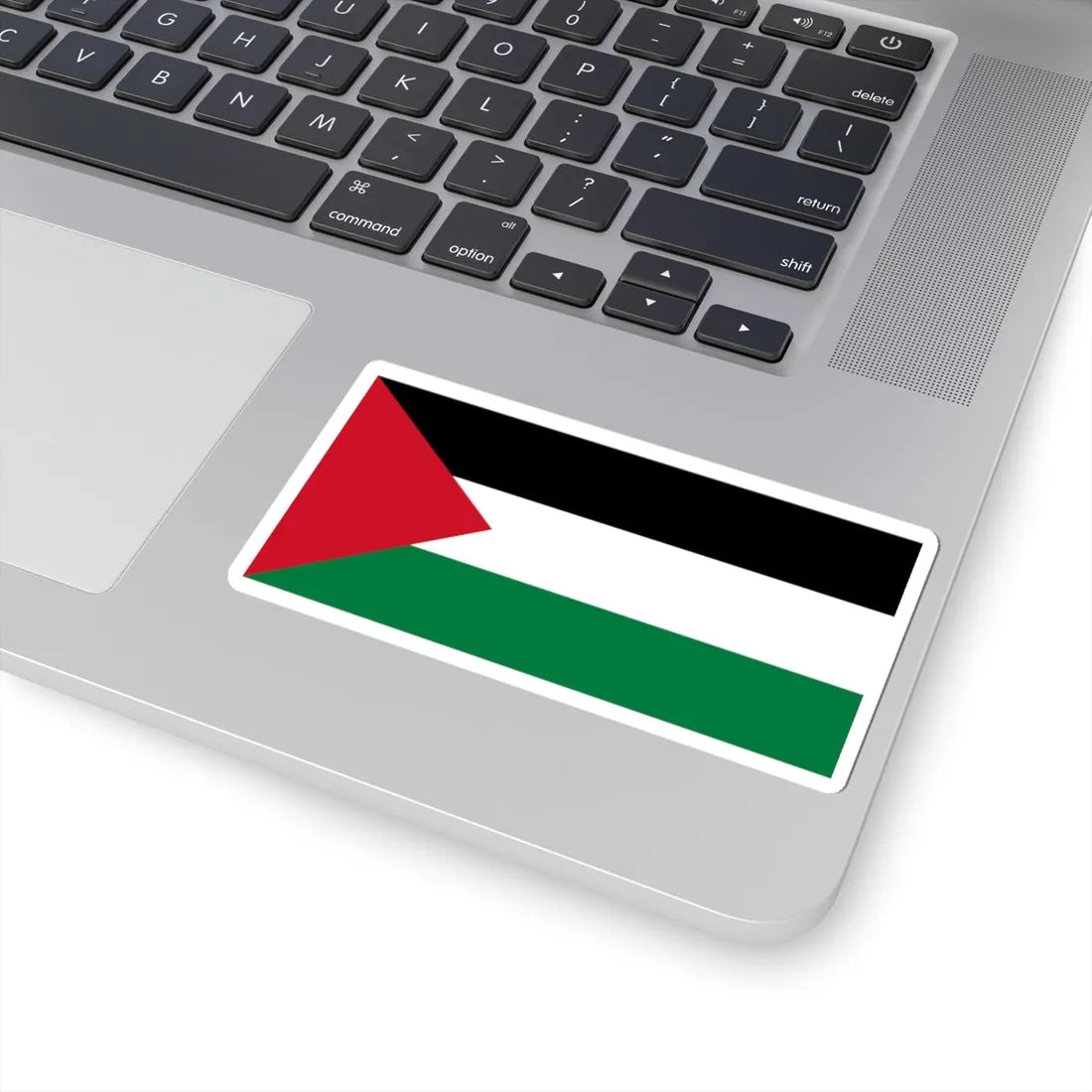 Flag of Palestine darker colours (Palestine) STICKER Vinyl Kiss-Cut Decal - The Sticker Space