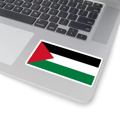 Flag of Palestine darker colours (Palestine) STICKER Vinyl Kiss-Cut Decal - The Sticker Space