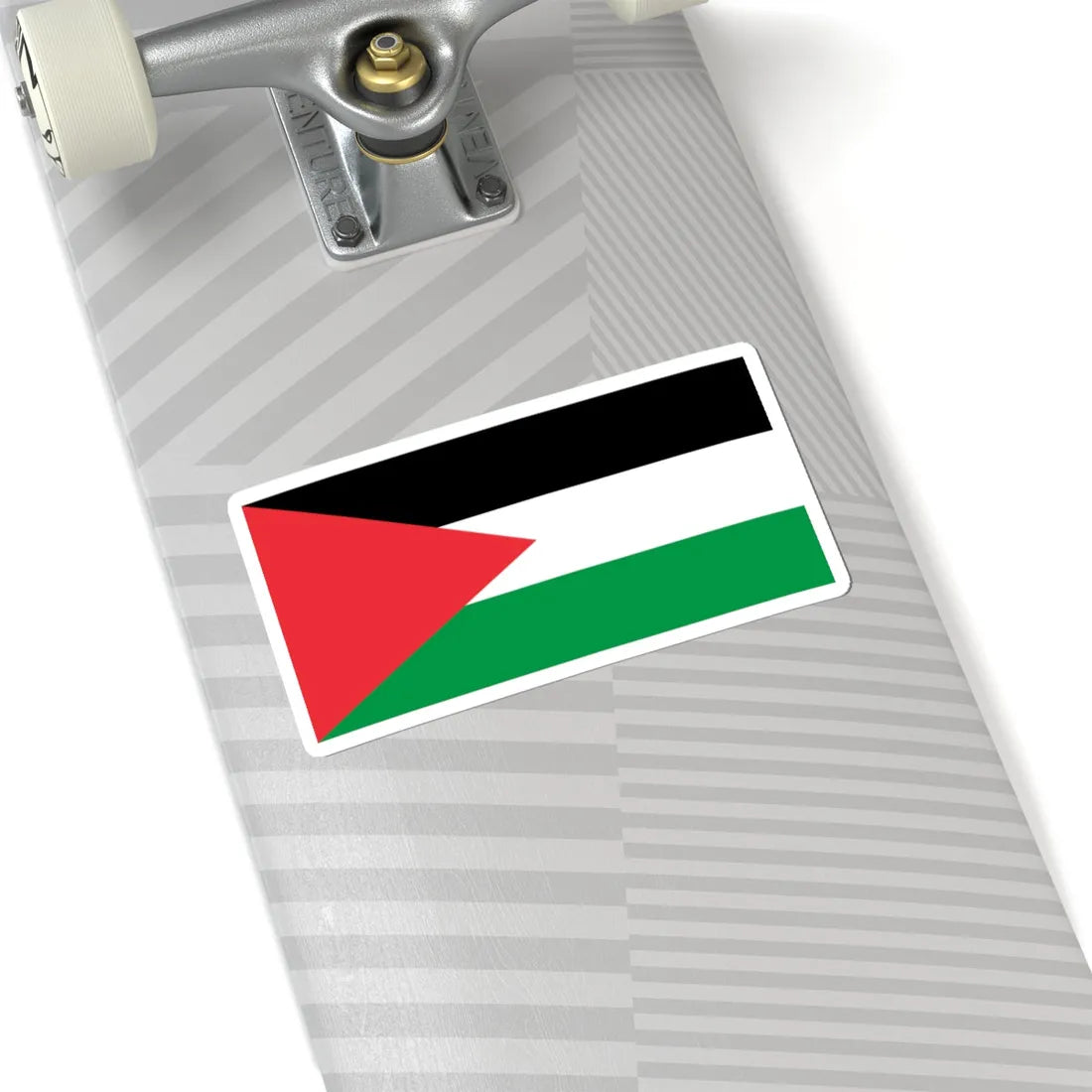 Flag of Palestine - long triangle (Palestine) STICKER Vinyl Kiss-Cut Decal - The Sticker Space