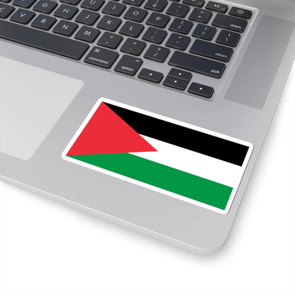 Flag of Palestine - long triangle (Palestine) STICKER Vinyl Kiss-Cut Decal - The Sticker Space