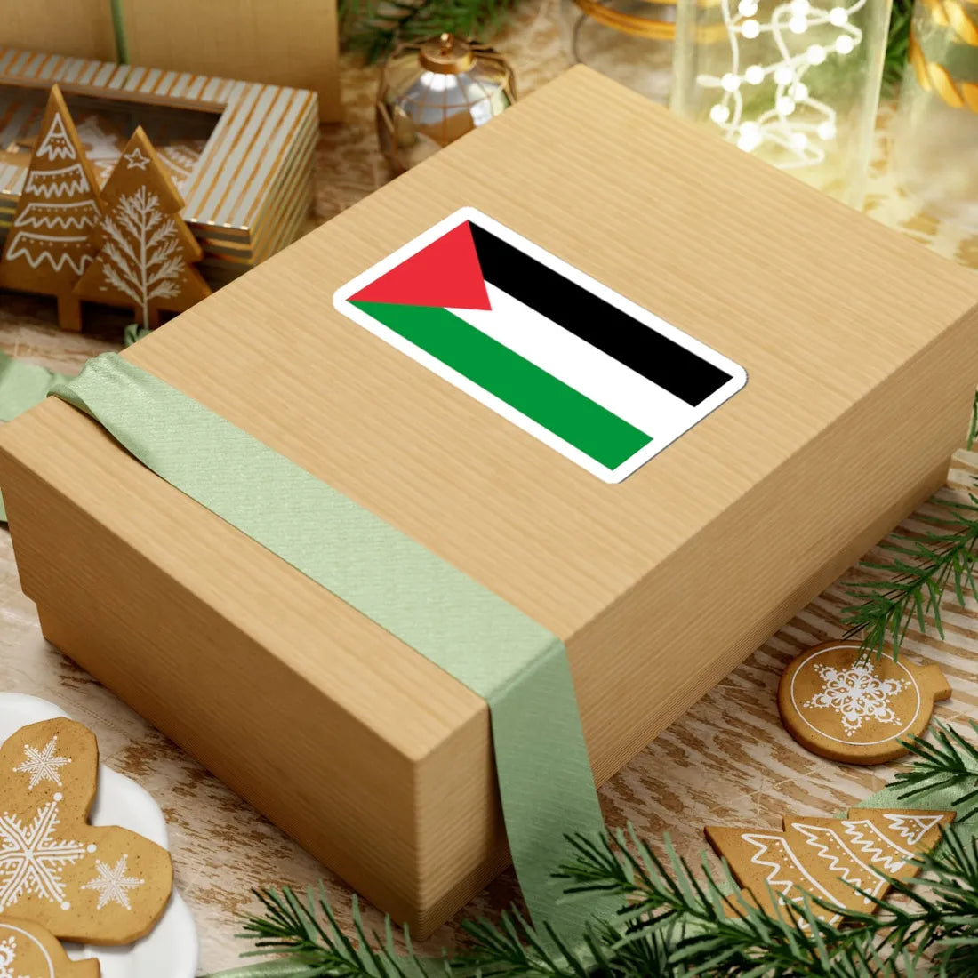 Flag of Palestine (Palestine) STICKER Vinyl Kiss-Cut Decal - The Sticker Space