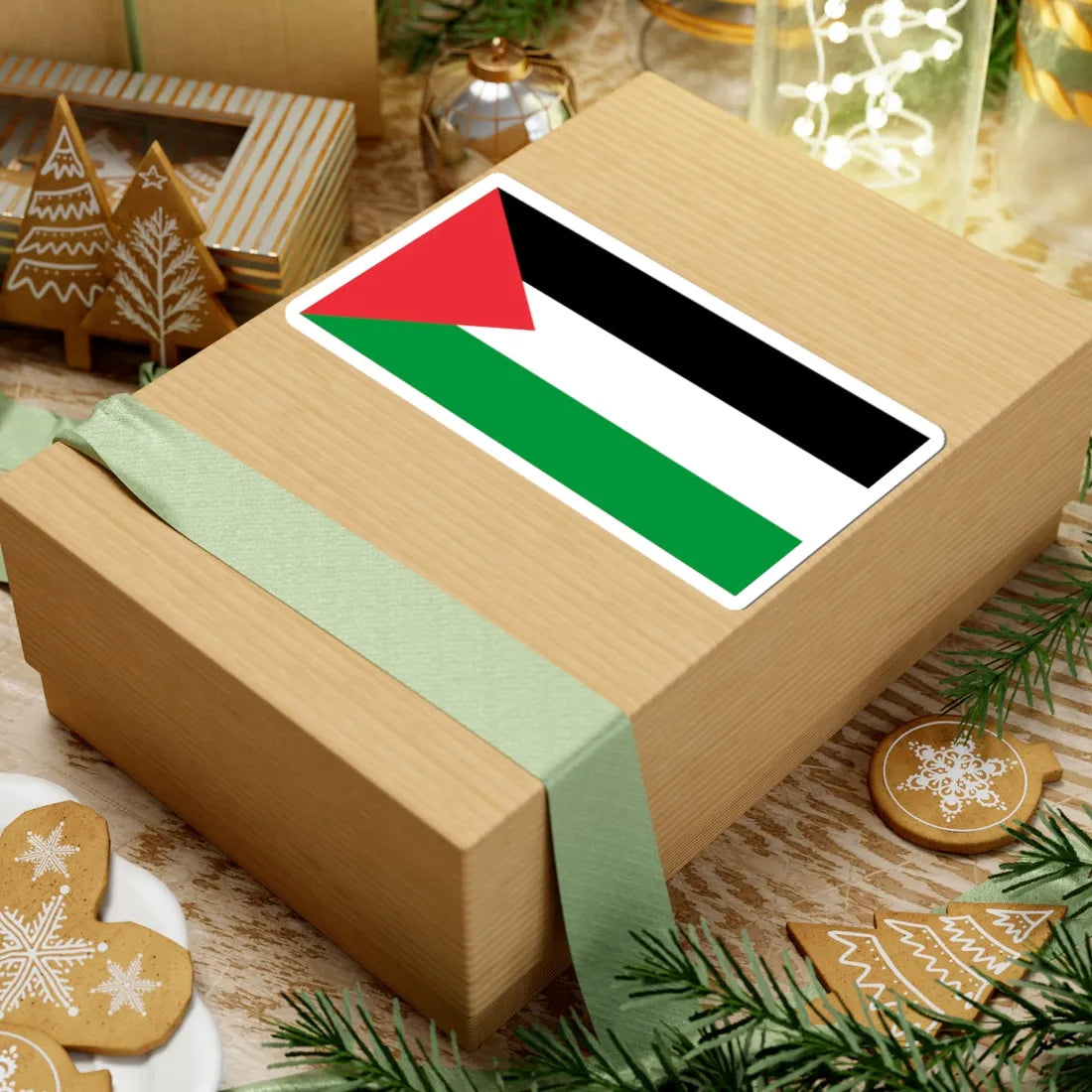 Flag of Palestine (Palestine) STICKER Vinyl Kiss-Cut Decal - The Sticker Space